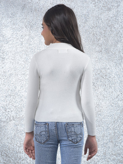 Classic White Knitted Sweater