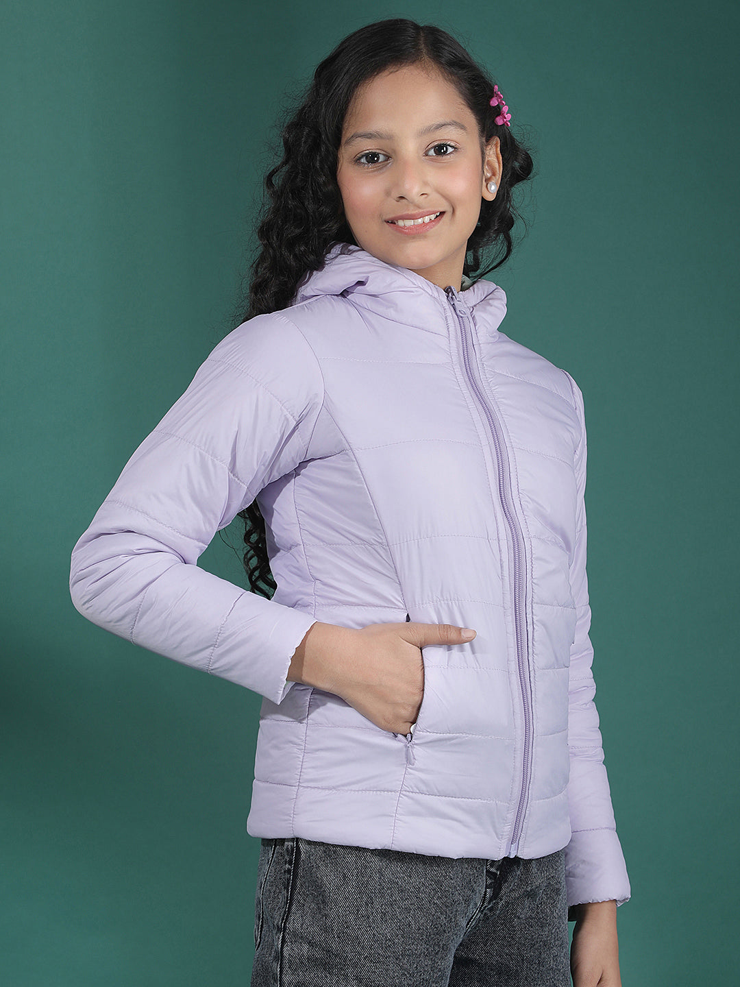  Mint Trail Hooded Puffer Jacket