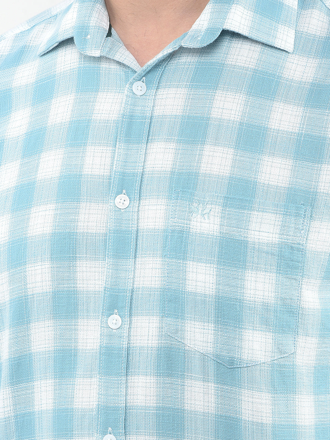 Forest Green Checked 100% Cotton Shirt
