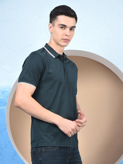 Green Polo-Neck T-Shirt