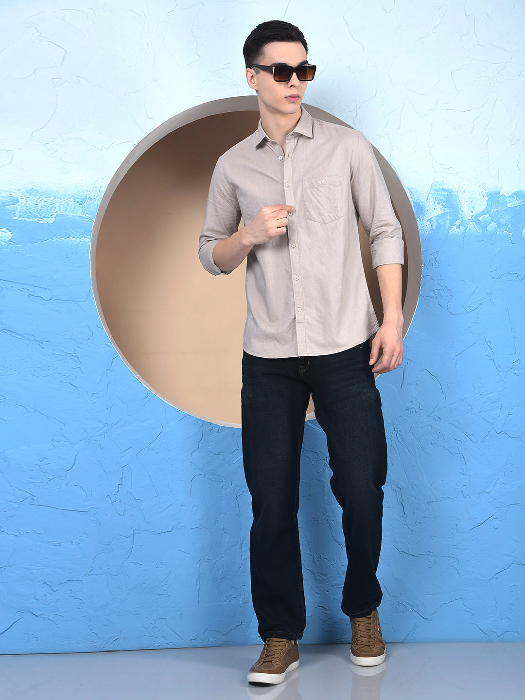 Fresh Beige Essential Shirt