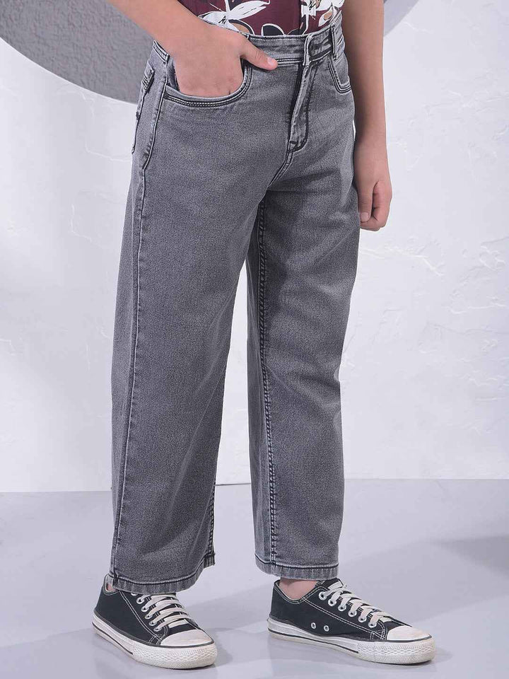 Smoky Grey Street Baggy Jeans
