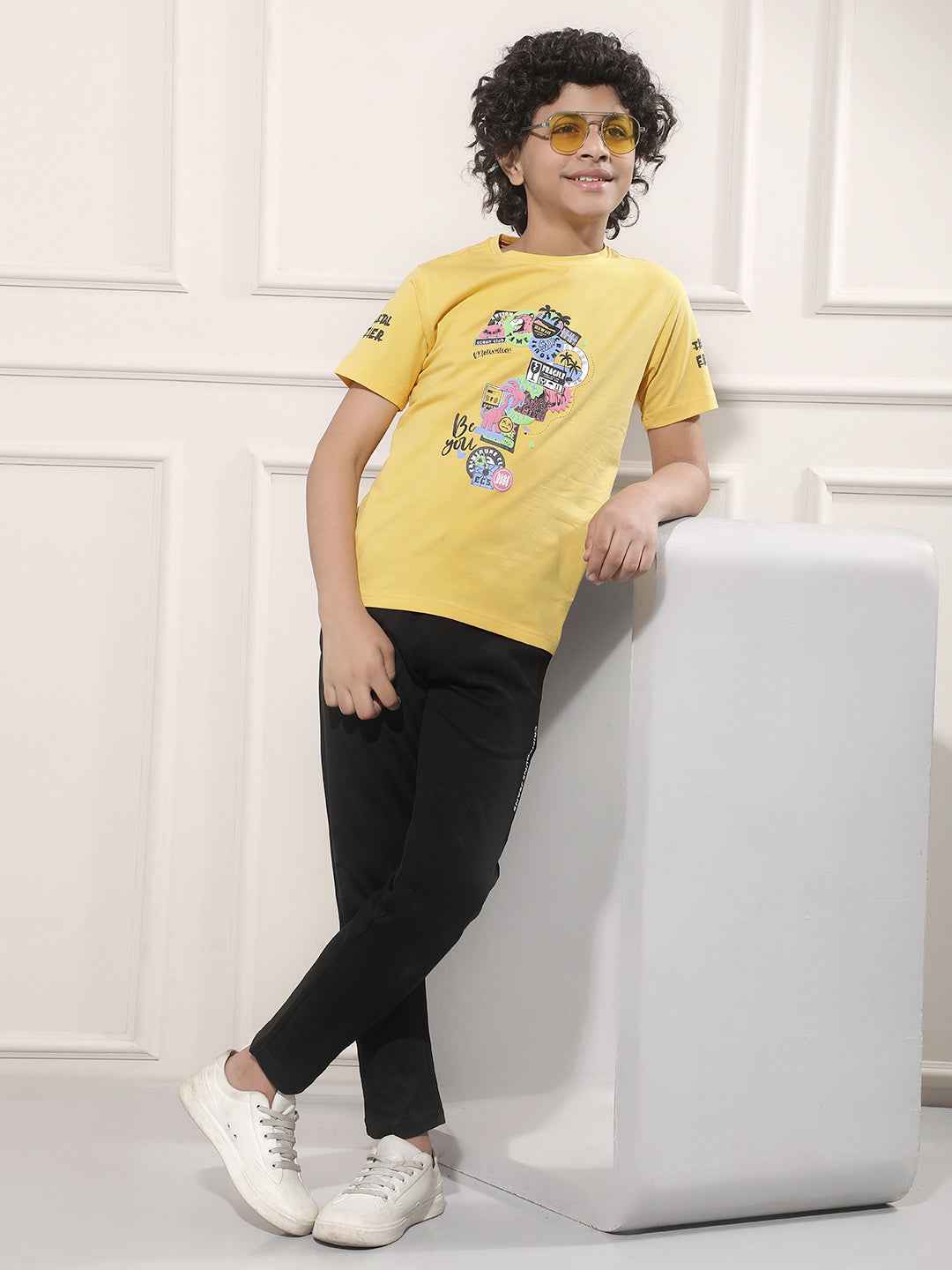 Yellow Graphic Print T-Shirt