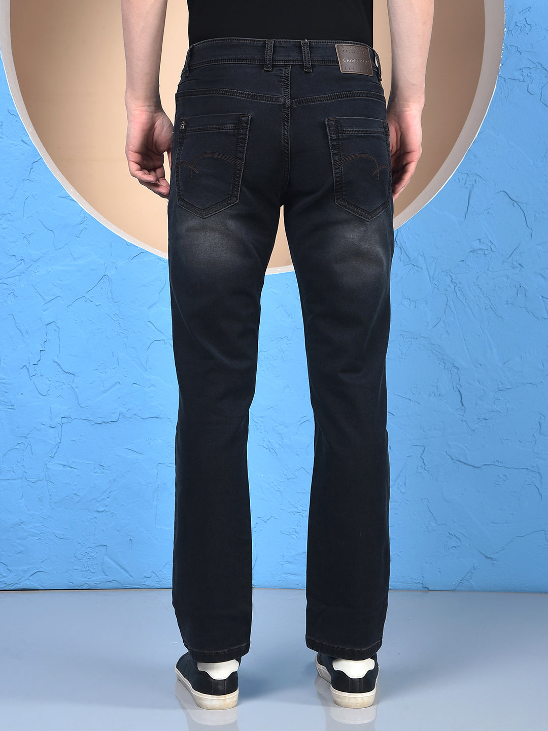 Sleek Silhouette Black Straight Jeans