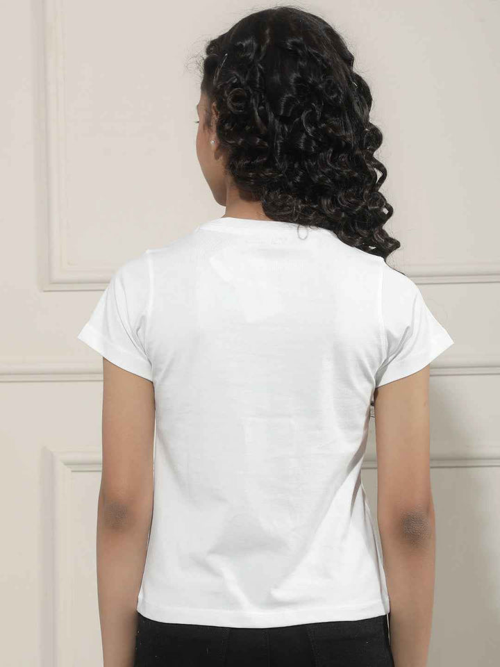 Graphic Print White T-Shirt