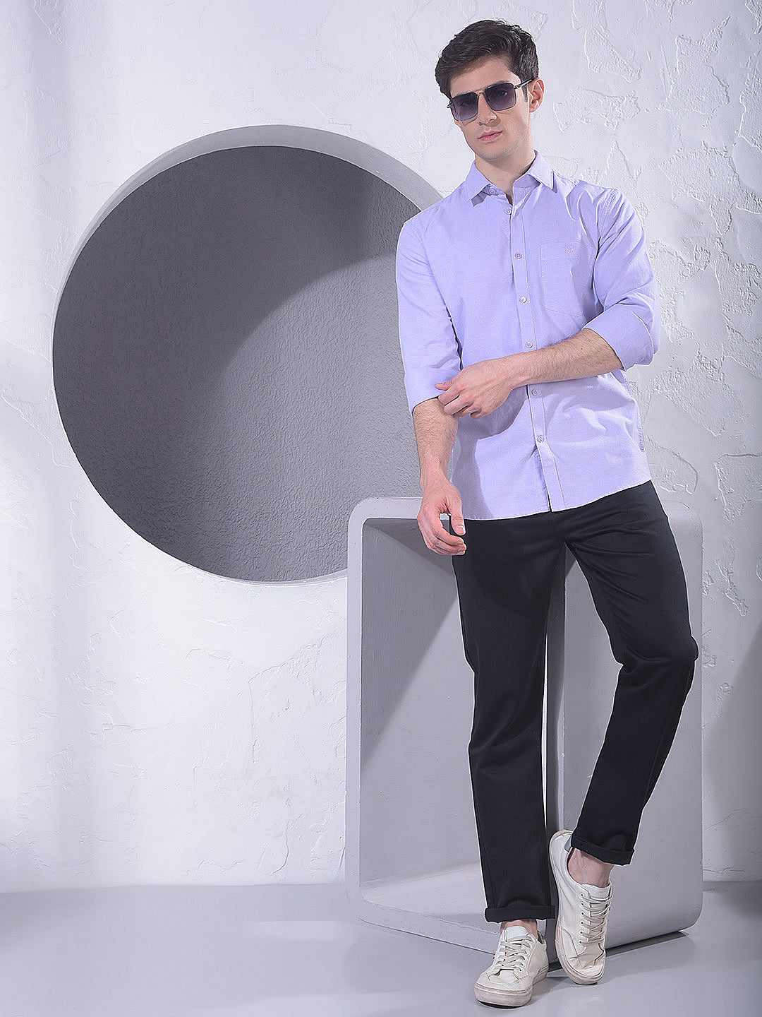 Purple 100% Cotton Shirt