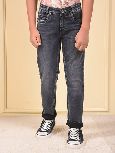 Classy Slim Dark Wash Black Jeans