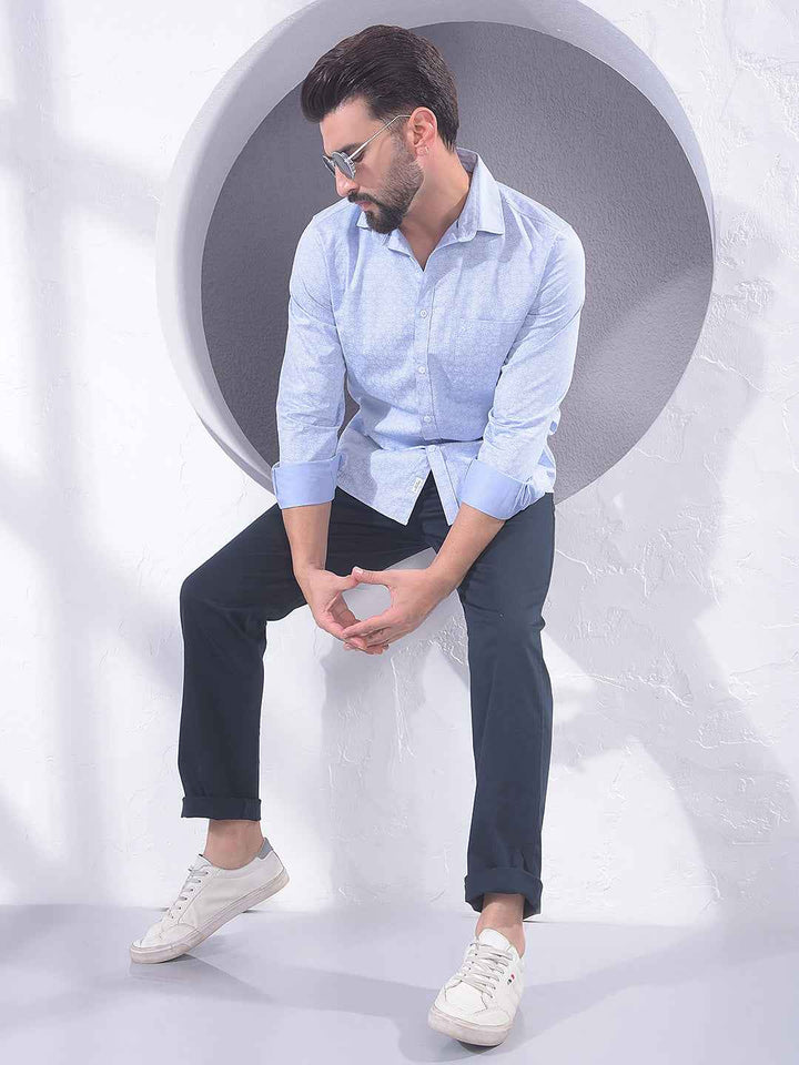 Blue Graphic Print Shirt