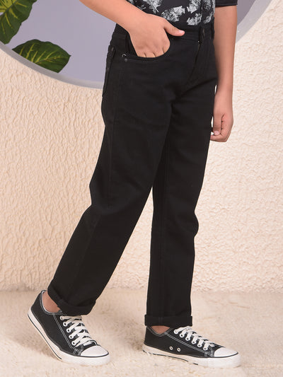 Snatched Black Straight Jeans