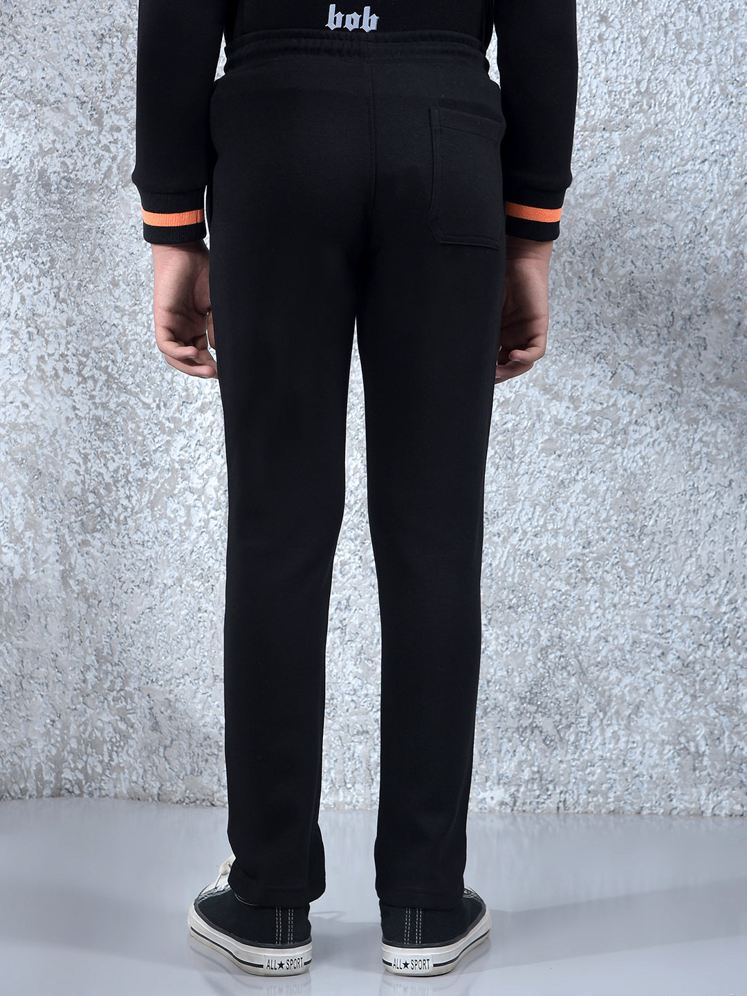Sleek Pulse Black Trackpants