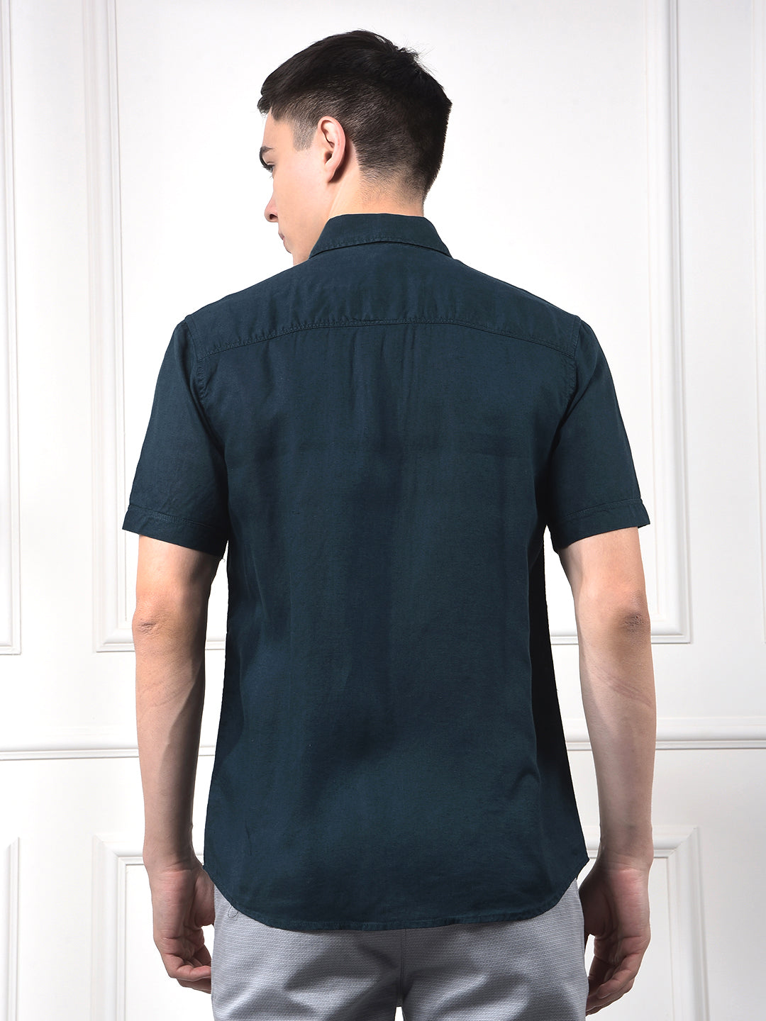 Sky Blue Premium Linen Comfort Shirt