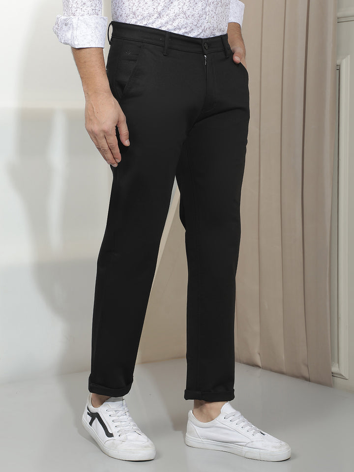 Classic Black Straight Trousers