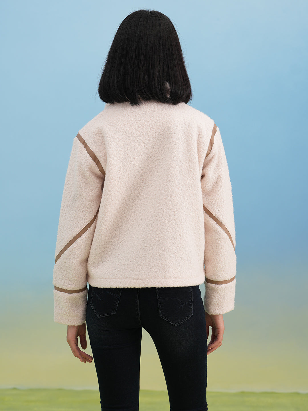 Off-White Cozy Shearling Zip Jacket