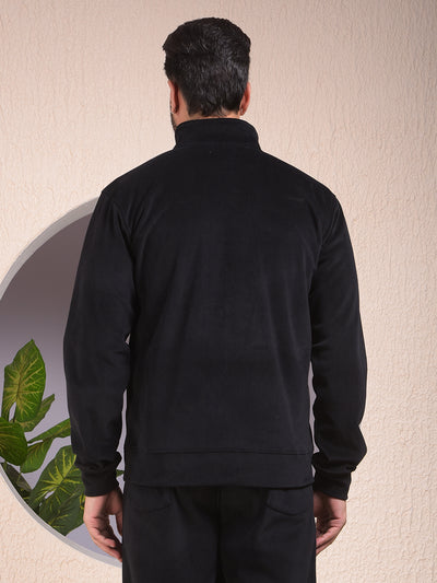 Black Jacquard Sweatshirt