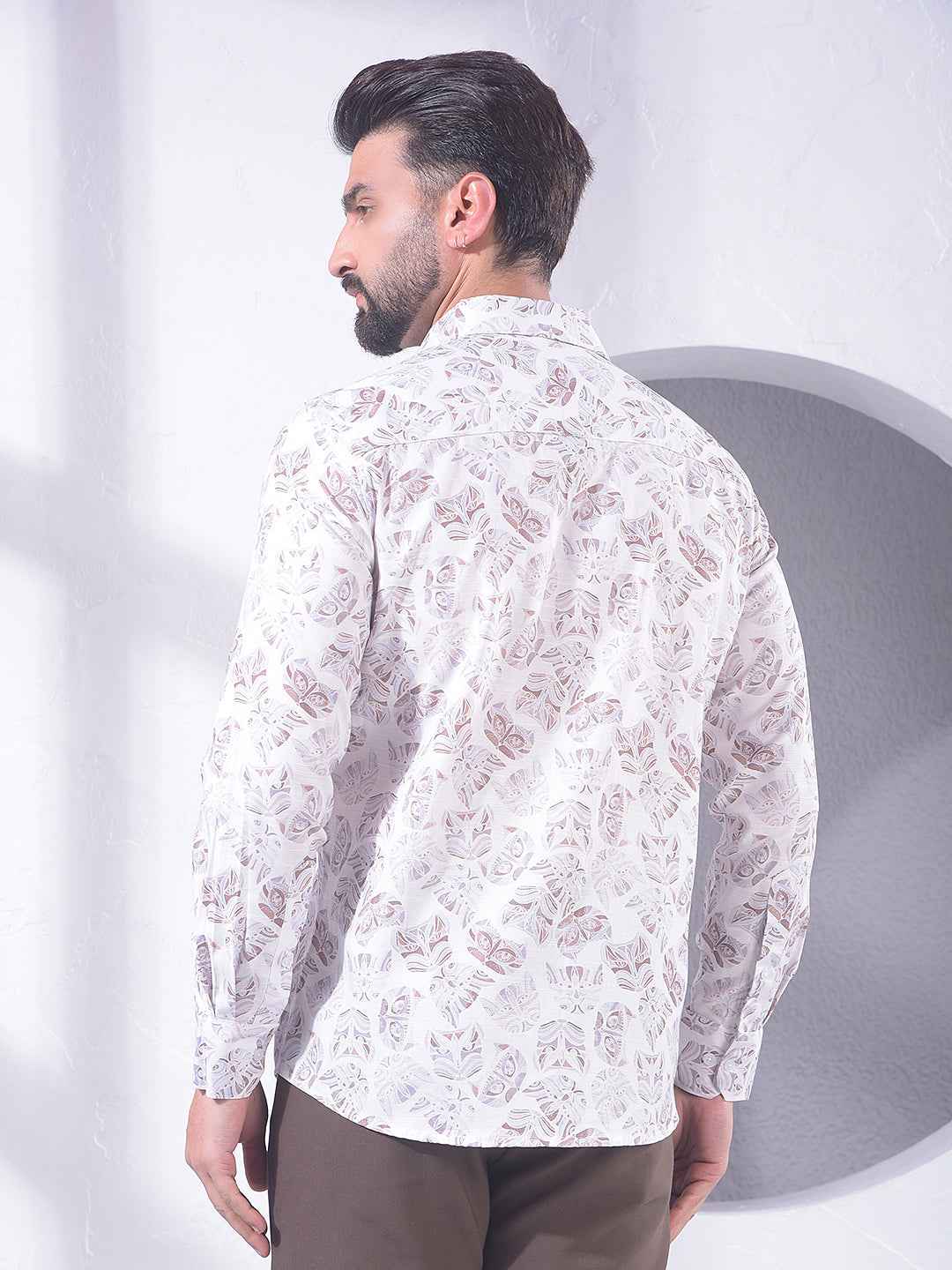 Multi-Color Motif Print Shirt