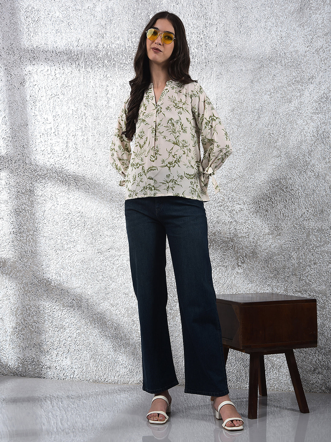 Blue 100% Cotton Baggy Jeans