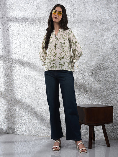 Blue 100% Cotton Baggy Jeans