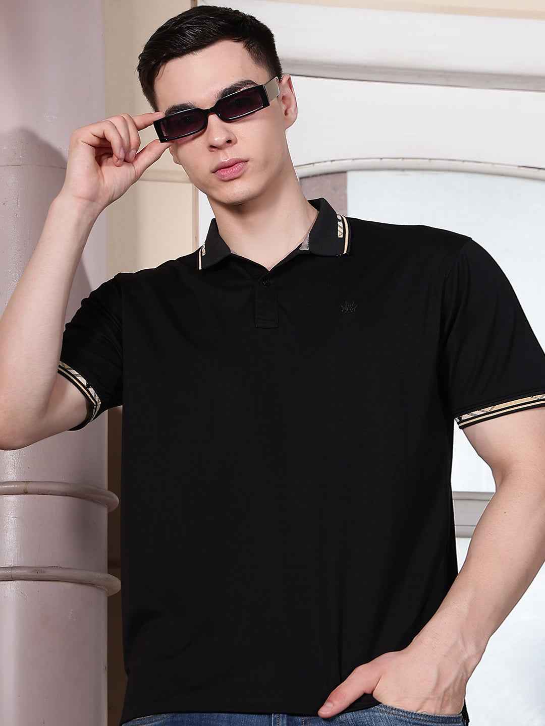 Black Classic Polo Tee