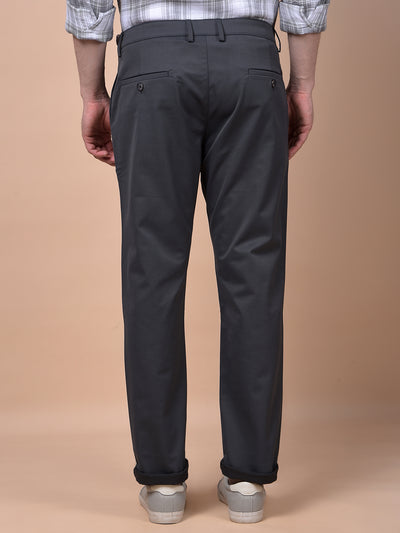 Tailored Trim Grey Printed Trousers
