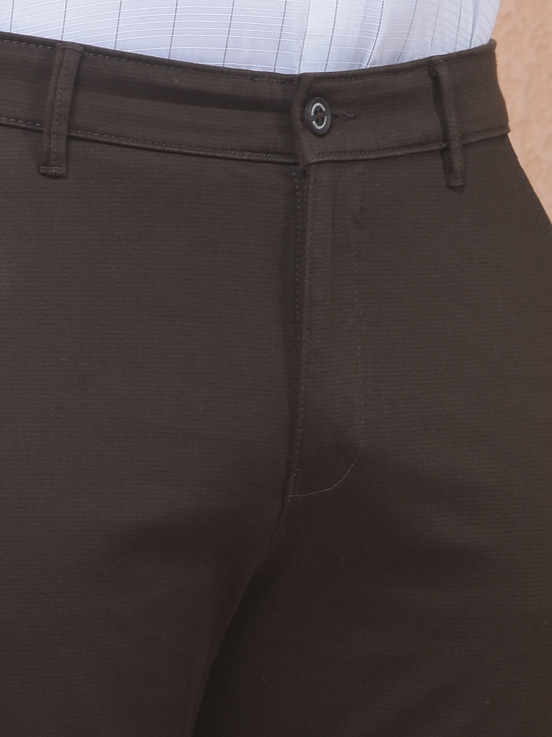 Chocolate Brown Casual Trousers