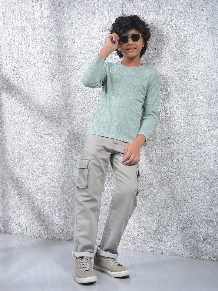 Elite Edge Green Jacquard T-Shirt