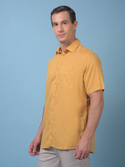 Mustard Linen Shirt