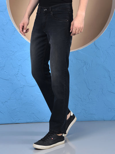 Sleek Silhouette Black Straight Jeans
