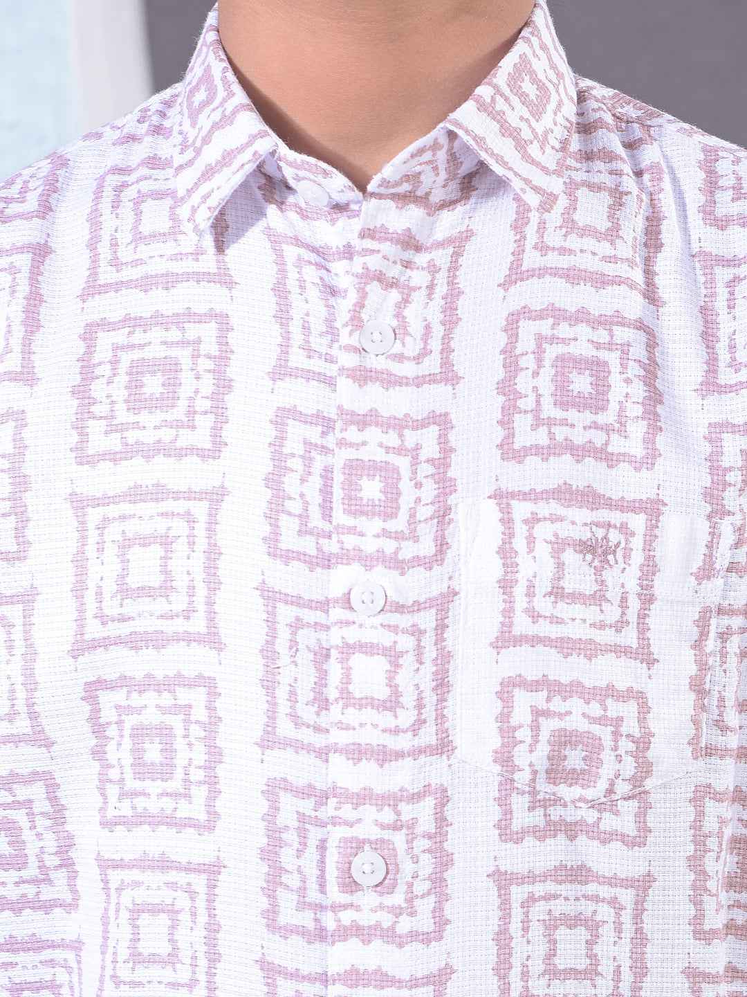 Royal Purple Printed Shirt