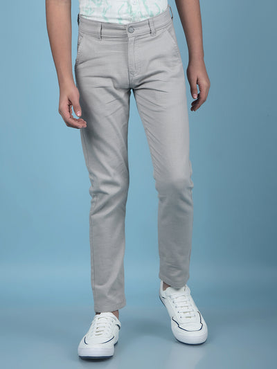 Grey Printed Trousers
