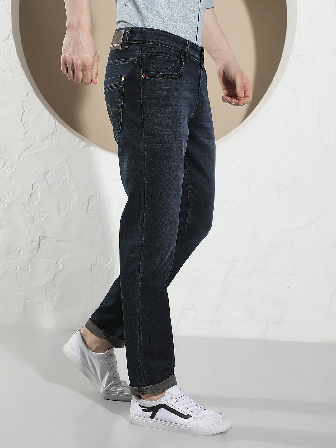 Contemporary Midnight Navy Navy Blue Jeans