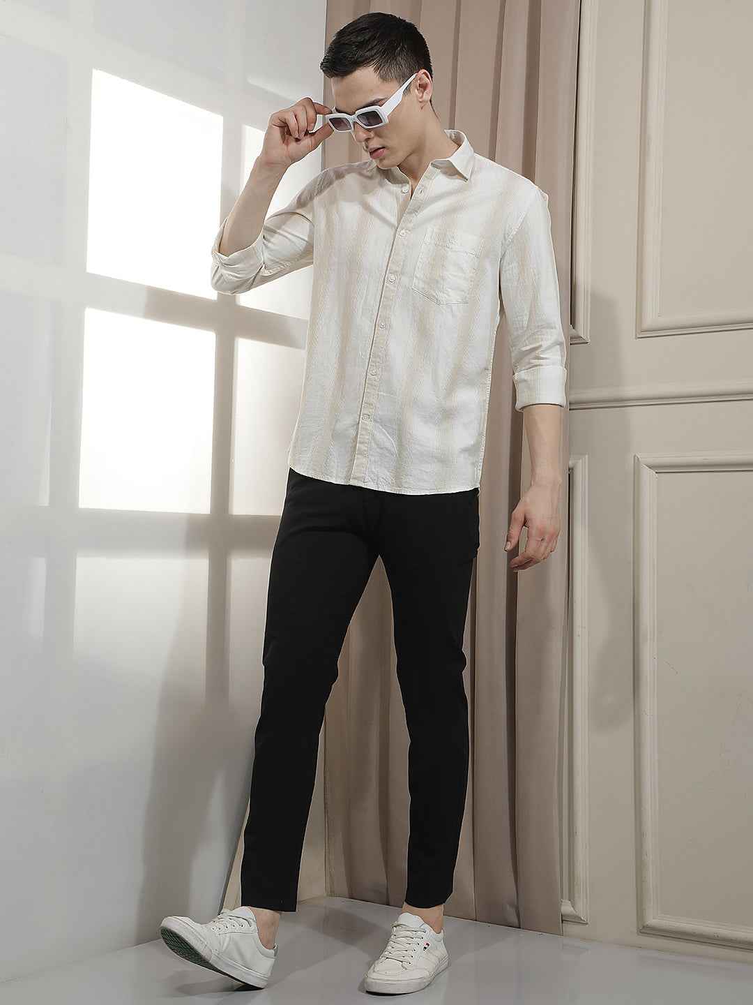 Navy Blue Knitted Trousers