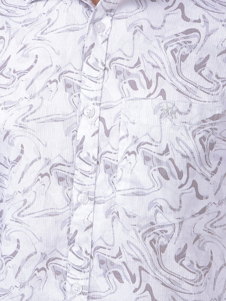 Grey Printed Shirt