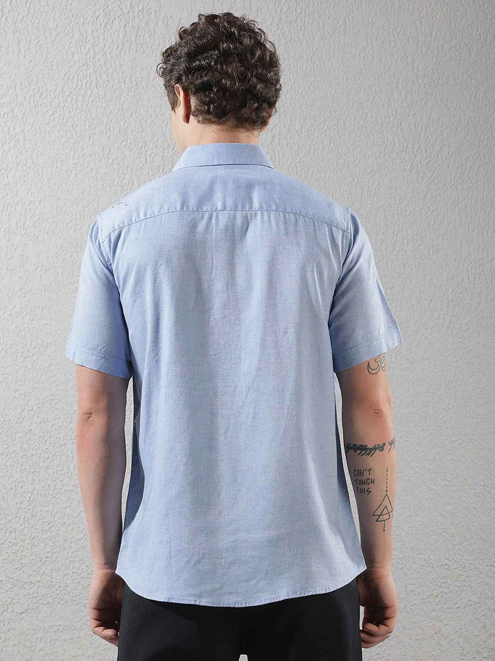 Linen Sky Blue Shirt