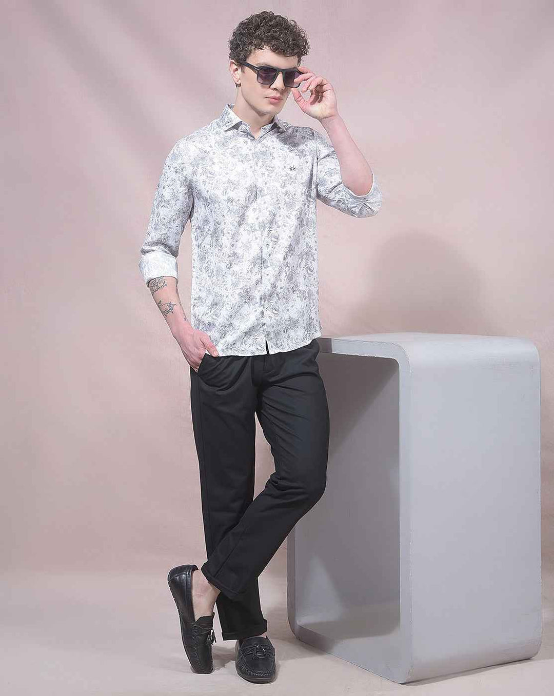 Black Chino Style Casual Trousers