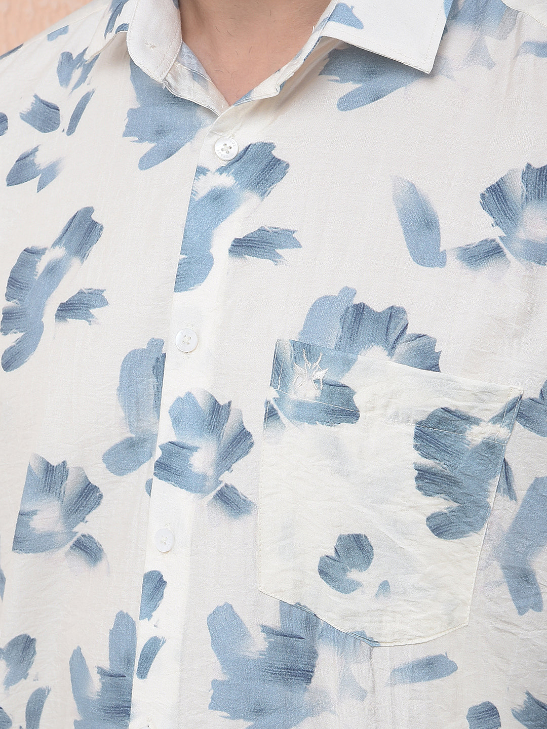 Green Floral Print Shirt