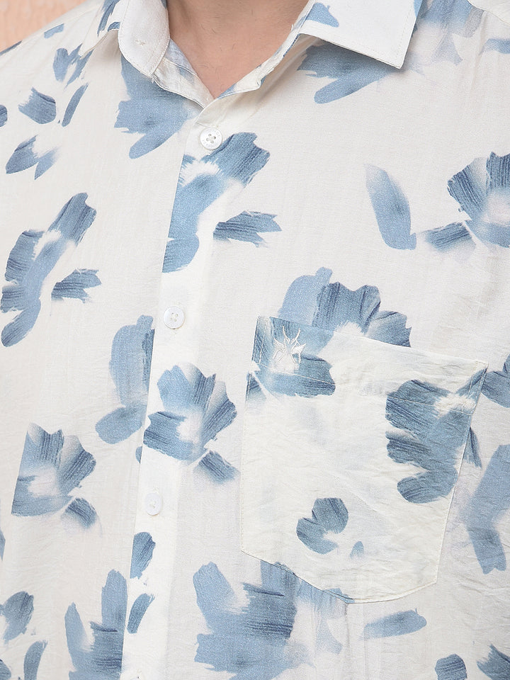Green Floral Print Shirt