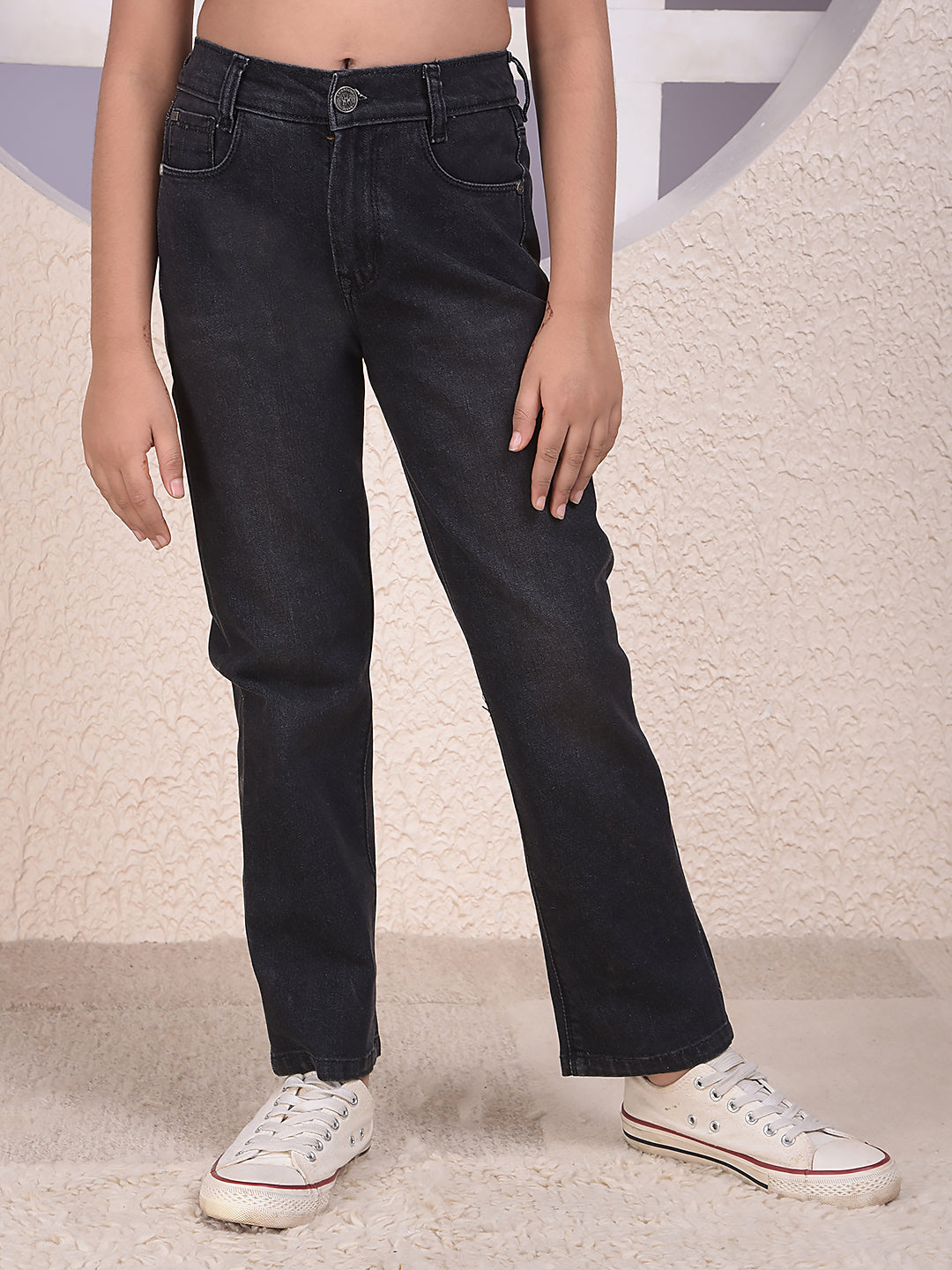 Urban Straight Cut Black Jeans
