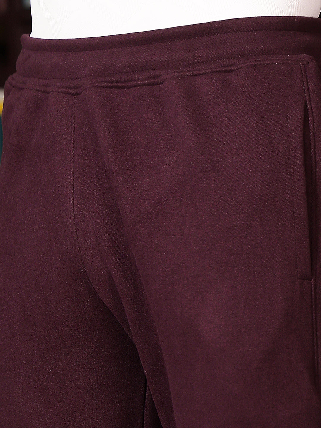 Refined Velvet Wine Trackpants