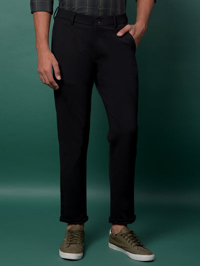 Onyx Black Slim Fit Trousers