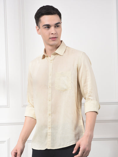 Driftwood Beige Linen Shirt