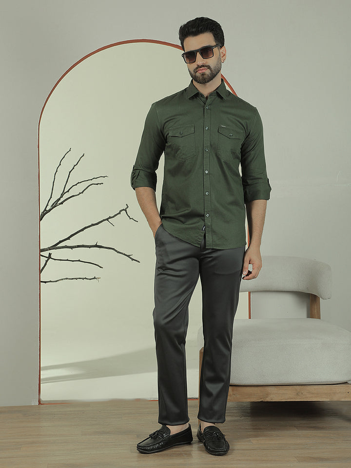 Green 100% Cotton Shirt