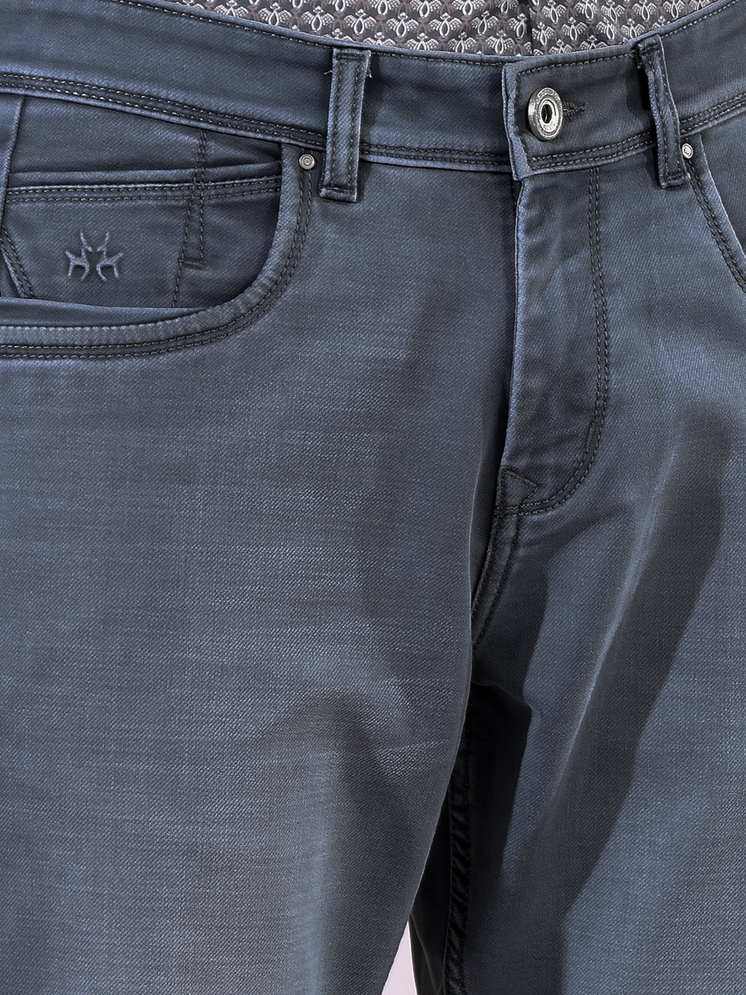 Crisp Light Blue Straight Smooth Jeans