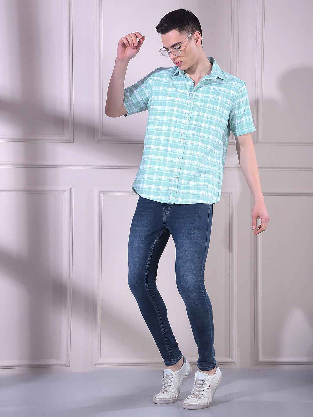 Green Checked Shirt
