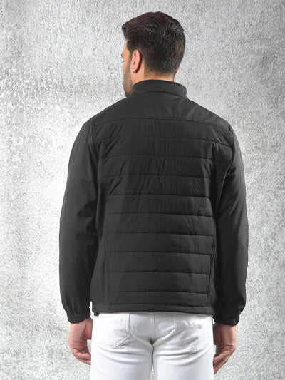 Contemporary Cut Black Puffer Jacket