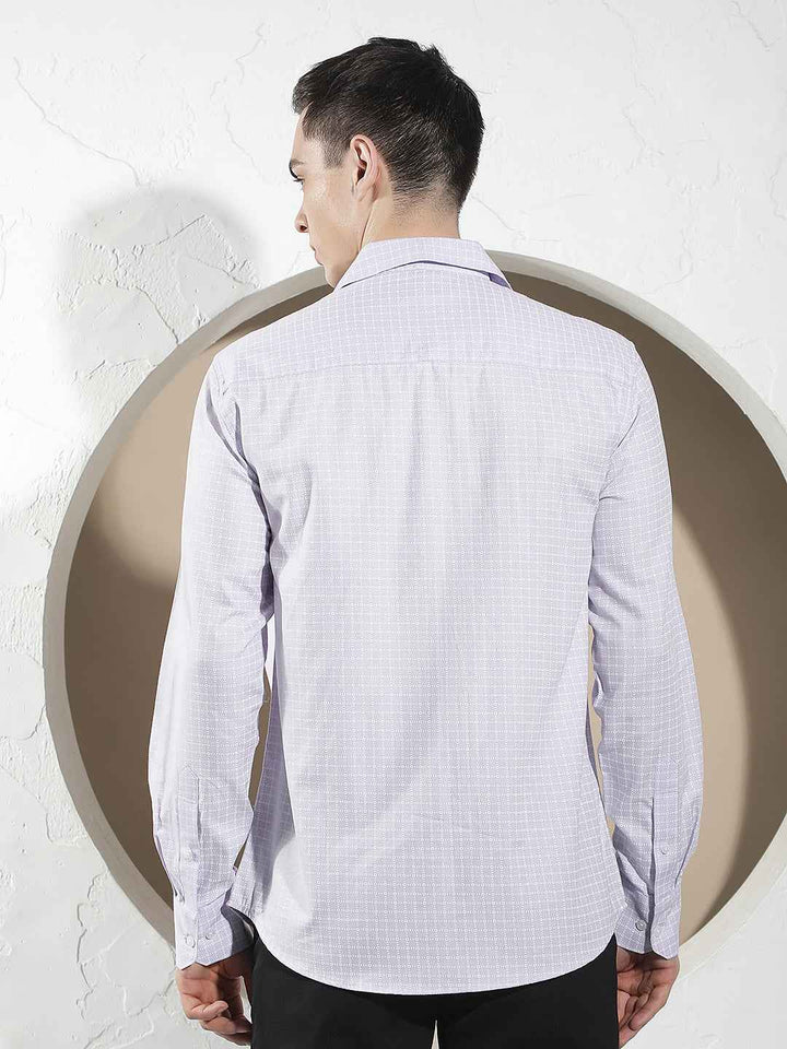 Purple Printed Shirt