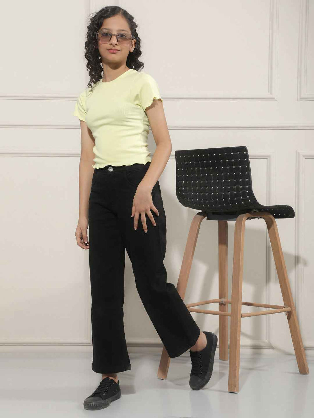 Green Modal Cropped T-Shirt