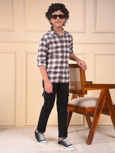Black Straight Cargo Jeans