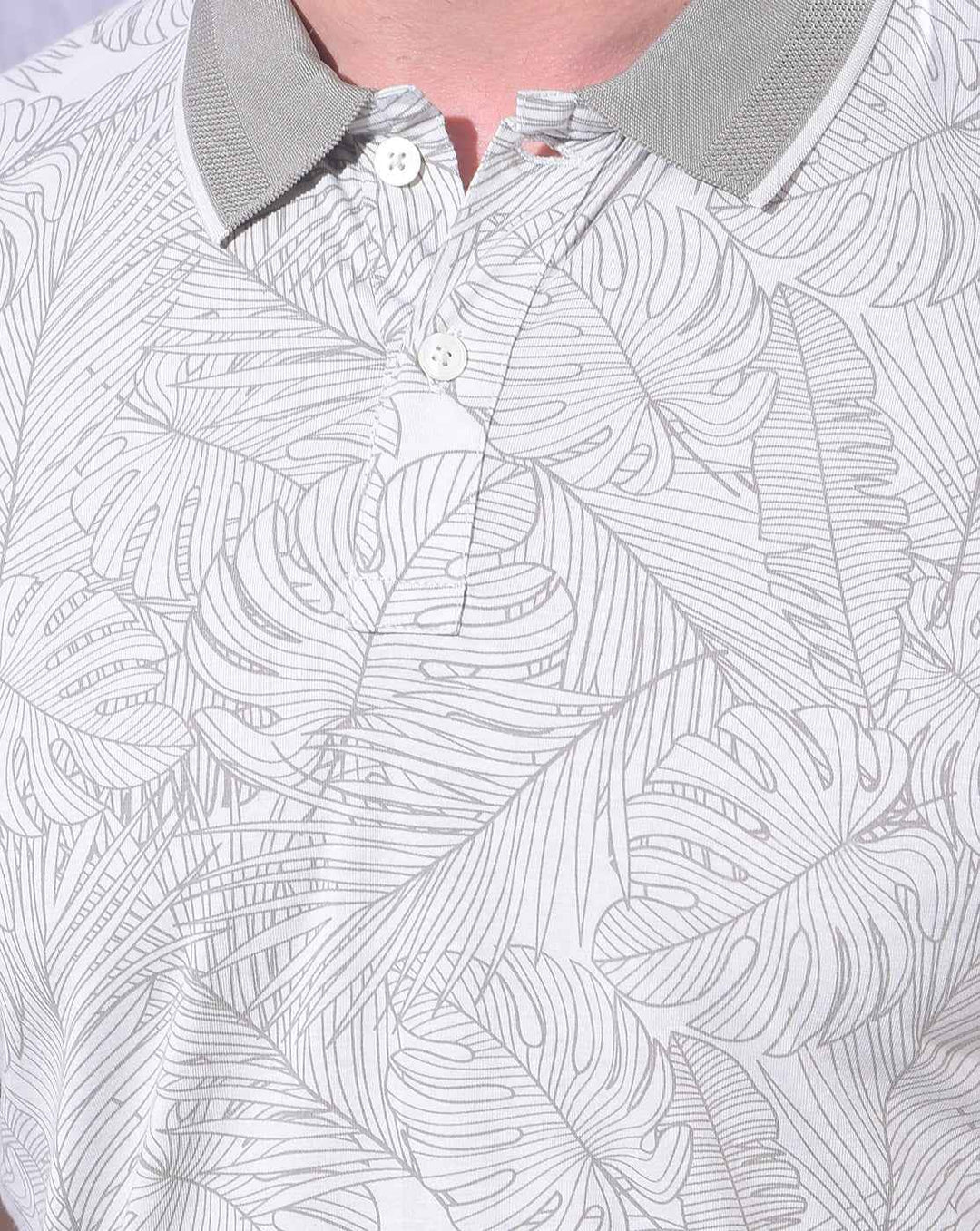 Tan Floral Print T-Shirt