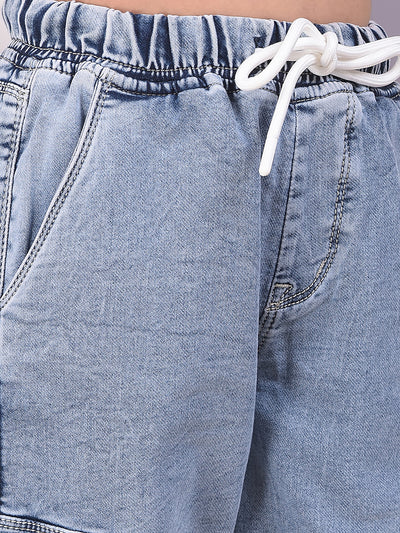 Classic Blue Cargo Joggers