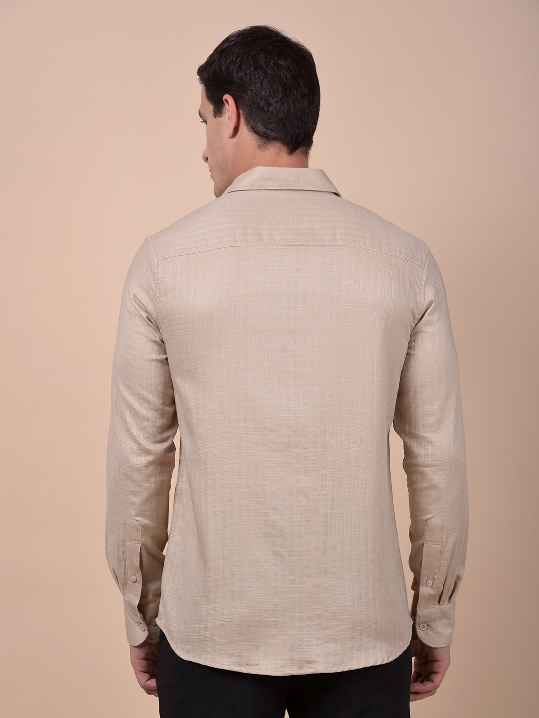 Modern Edgey Beige Shirt